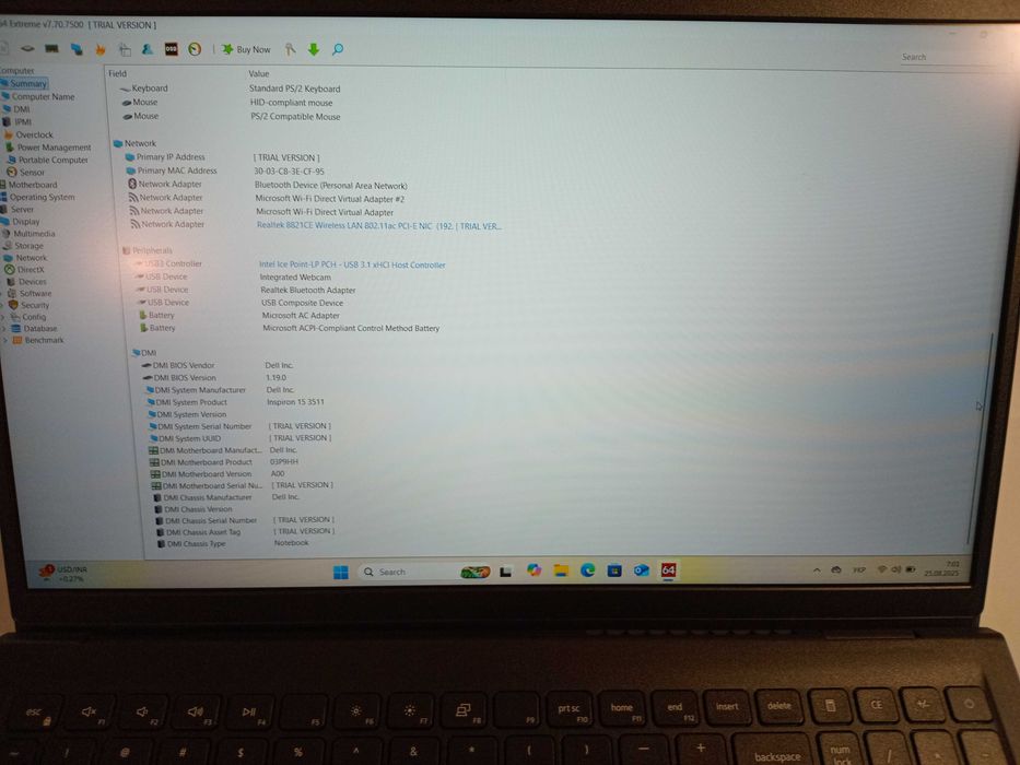 Ноутбук DELL INSPIRON 15 3511
