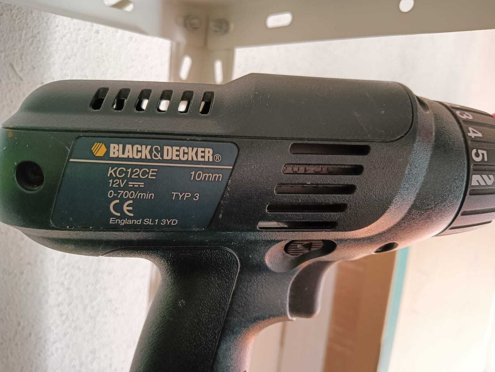 Berbequim black and decker sem fios - Não tem carregador, perdido