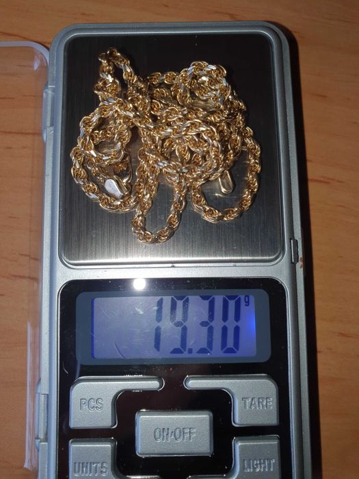 Złoty łańcuszek pr.585 dł. 62cm UNISEX