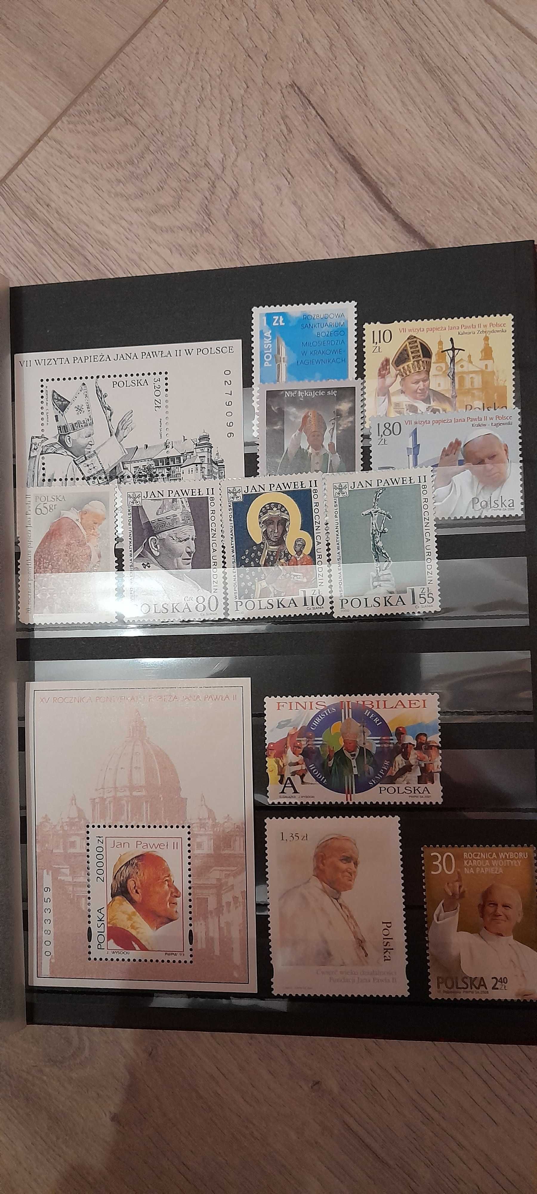 Znaczki pocztowe z Janem Pawłem II