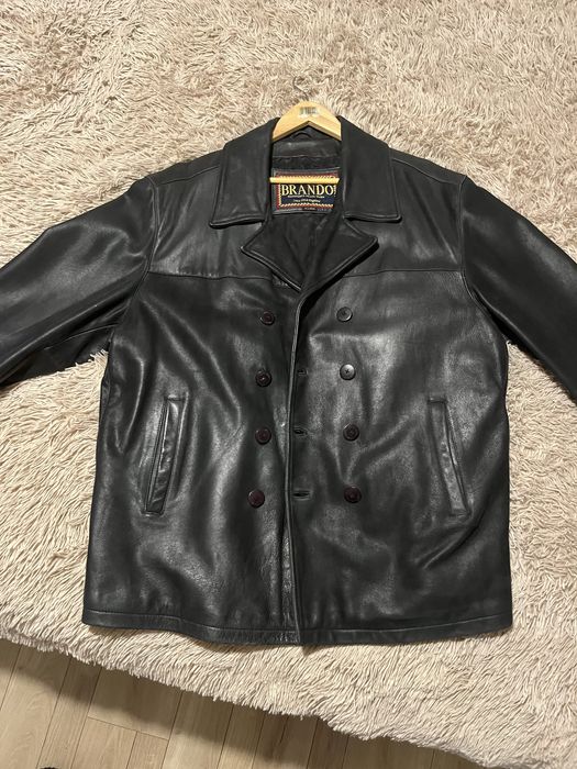 Шкіряна якісна куртка бренду BRANDO