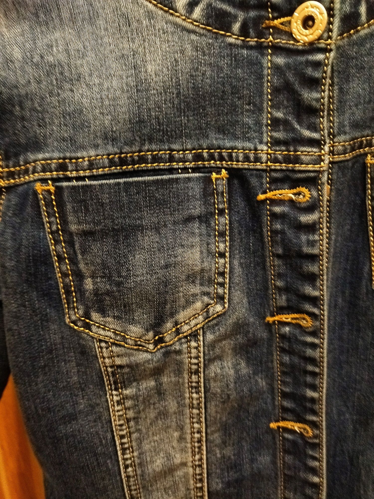 Kurtka katana jeansowa, granatowa rozmiar S nowa