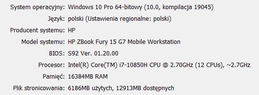 HP Zbook Fury 15 G7 i7-10850H 16GB Nvidia Quadro RTX 3000