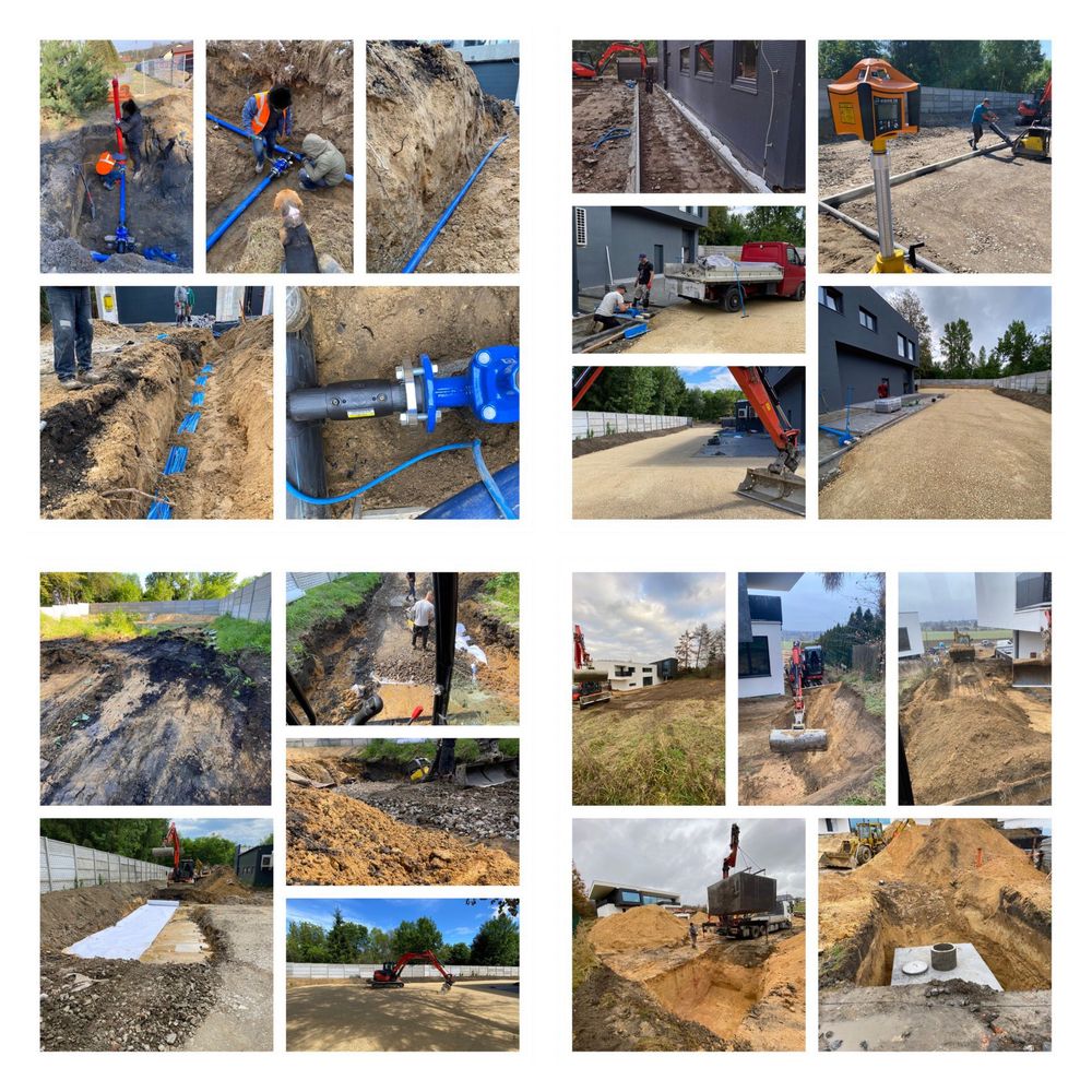 Płyty fundamentowe, uslugi koparka, ogrody, drenaże,przesiewanie ziemi