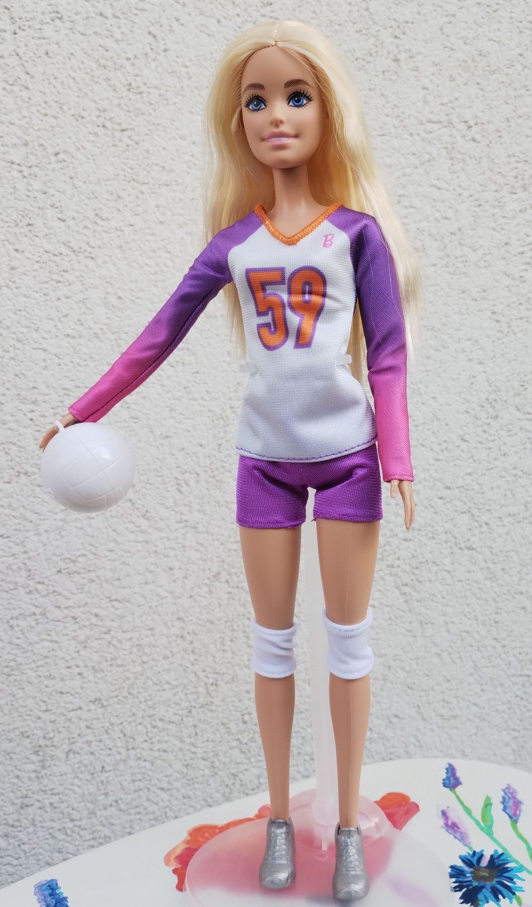 Lalka Barbie Siatkarka Hybryda HKT72 ubranka zestaw dodatki gratis