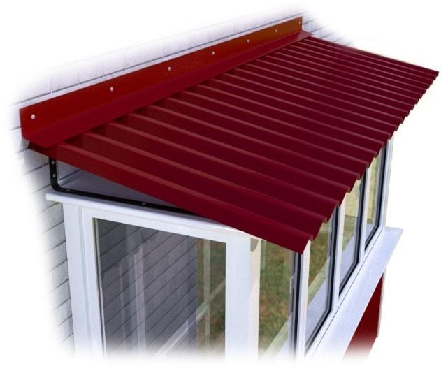 Виготовлення та ремонт дашків козирків балкону шиферні покрівлі