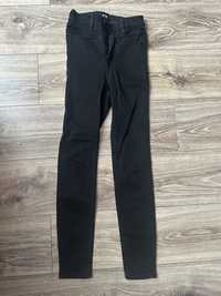 Sinsay 32 rurki czarne xxs skinny slim jeansy