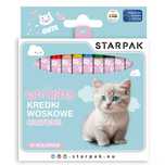 Kredki Woskowe 12 kolorów Cuties Kitty Starpak 559671. Starpak