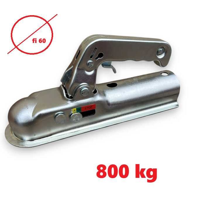 Zaczep na hak holowniczy - 800 kg DMC - rura fi 60