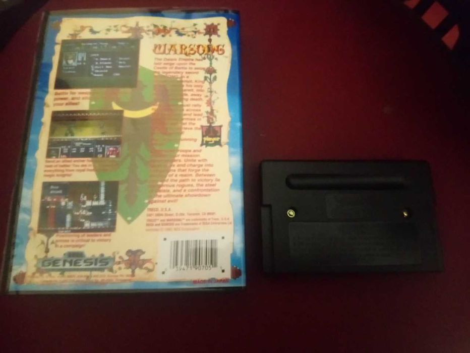 Warsong (sega mega drive) в большой коробке с батарейкой