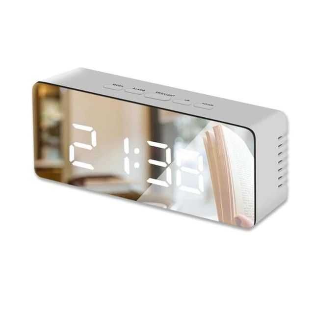 Цифровые часы с зеркальной лицевой панелью TS-S69 USB/AAA Будильник