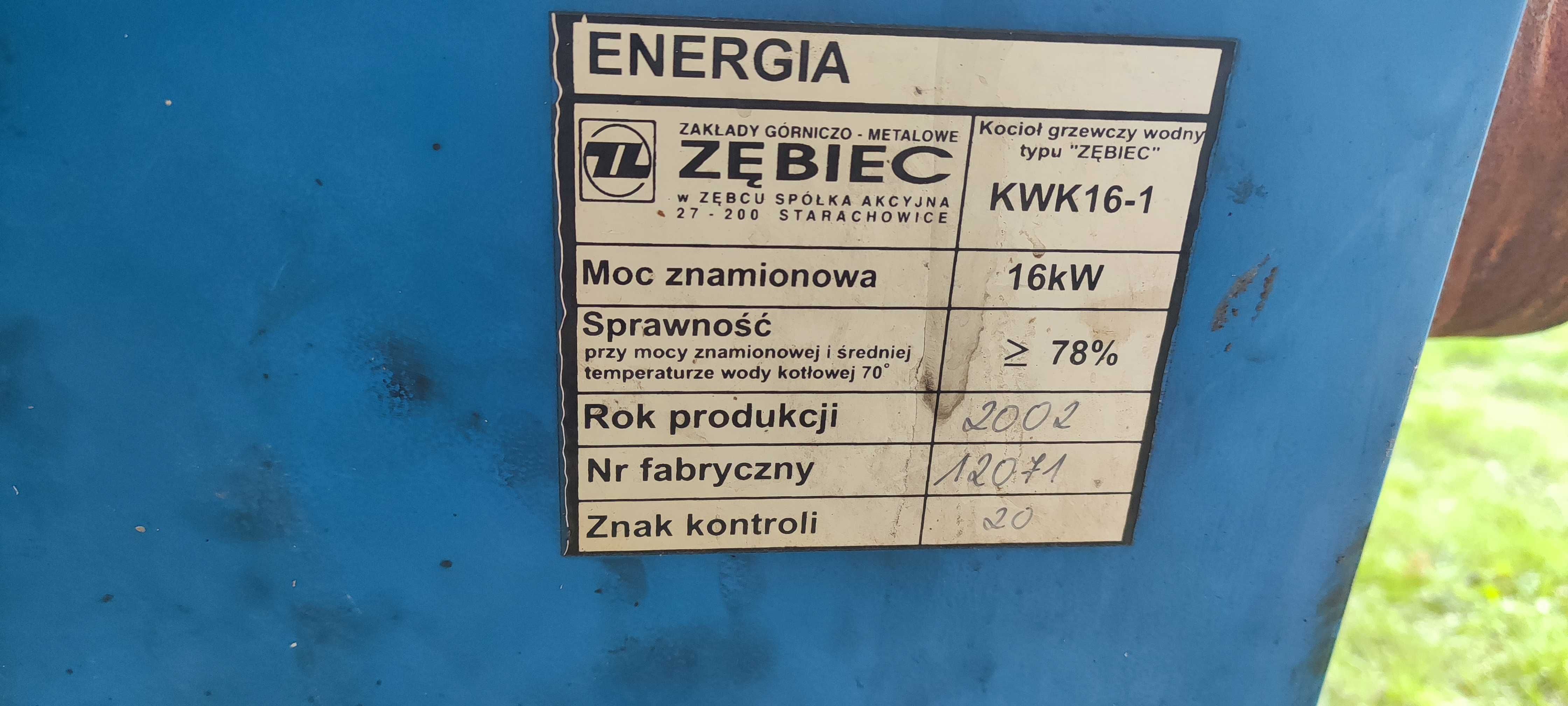 Piec 1.6kw zębiec