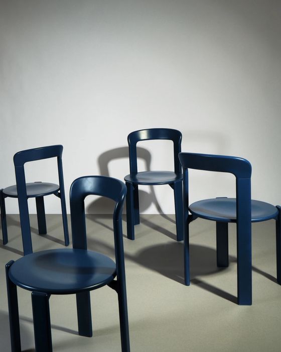 8 Bruno Rey Original Vintage Chairs