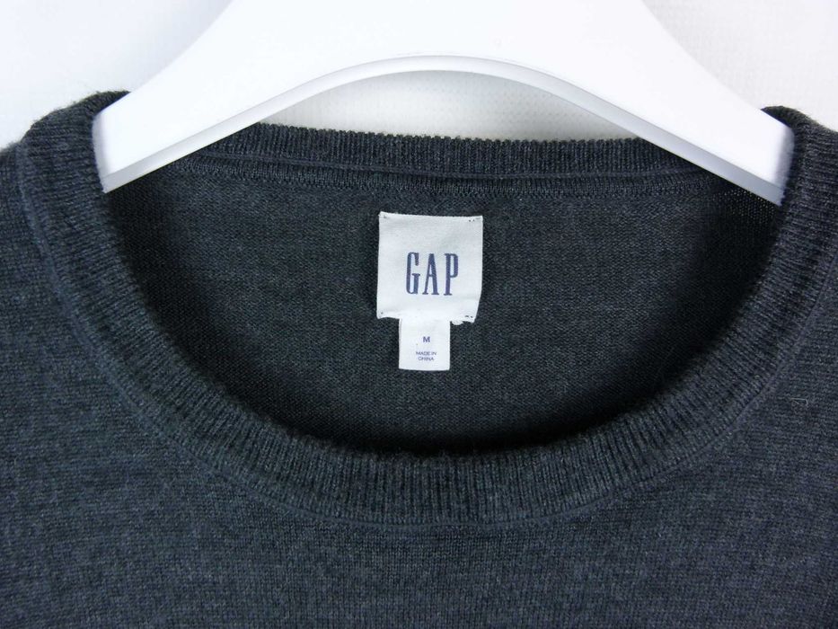 Gap cienki wełniany sweter merino wool / M