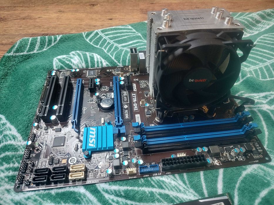Zestaw komputerowy i7 3770 msi z77 + be quiet 8gb