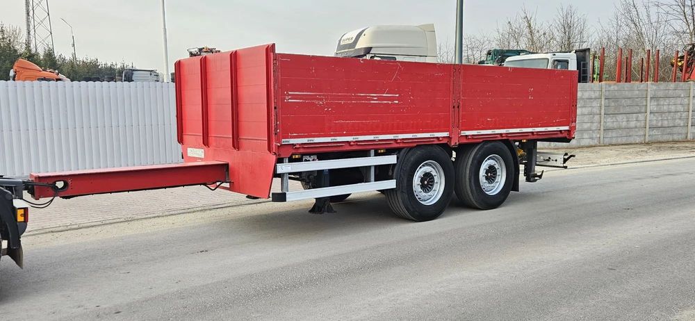 Schmitz Cargobull ocynkowana tandem z Niemiec budowlana burtowa  przyczepa tandem z Niemiec ocynkowana budowlana burtowa