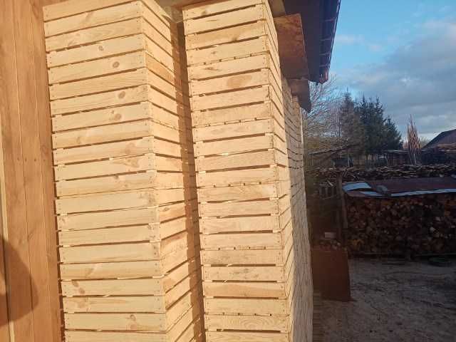 Nowe SKRZYNKI drewniane JEDYNKI 50x40x30 bite gwoździem