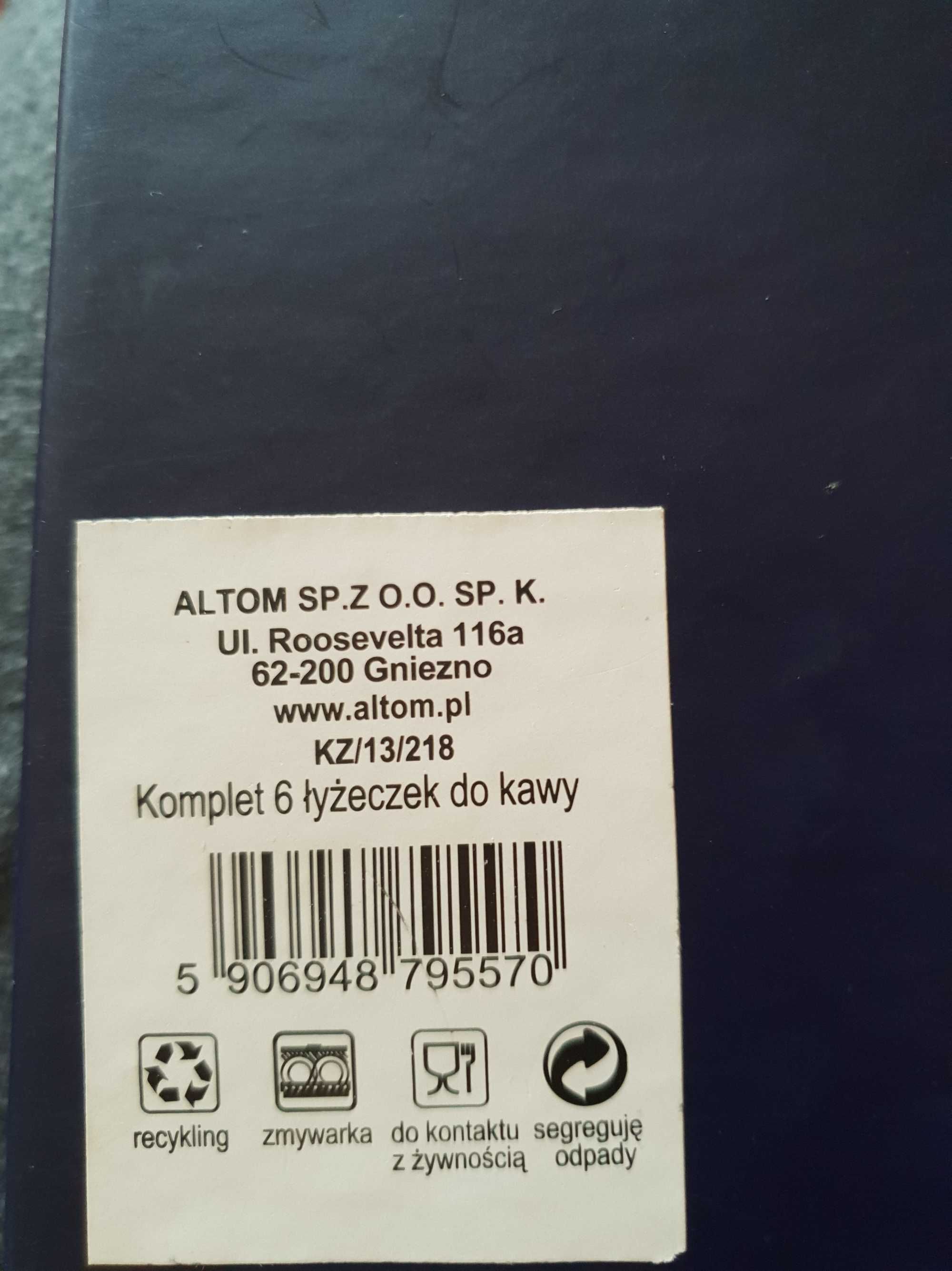 Altom Desing Astara Łyżeczki do kawy zestaw 6 sztuk