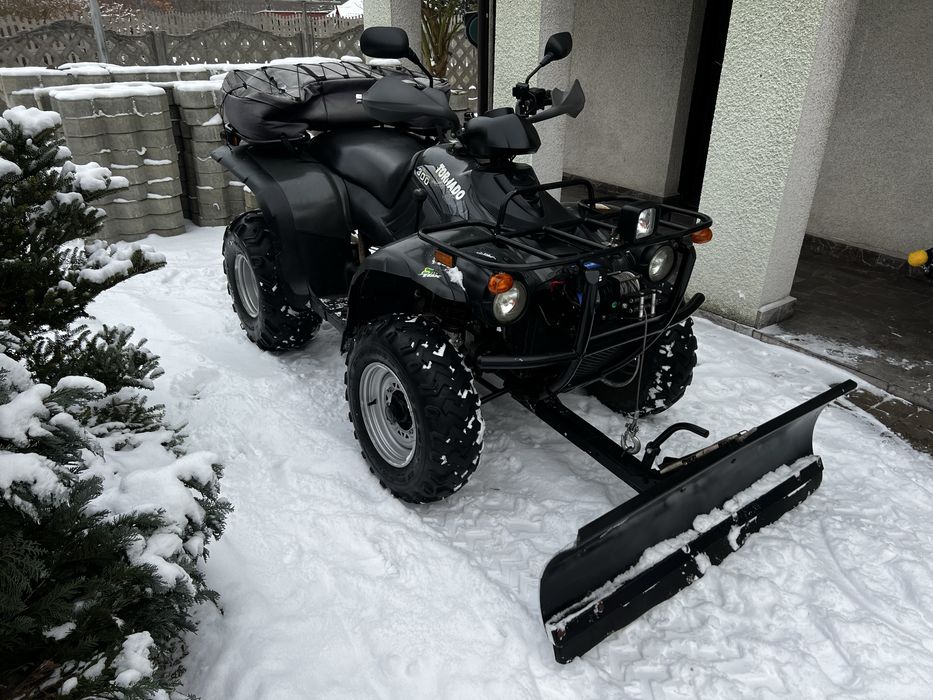 Quad linhai tornado 300 4x4 pług homologacja