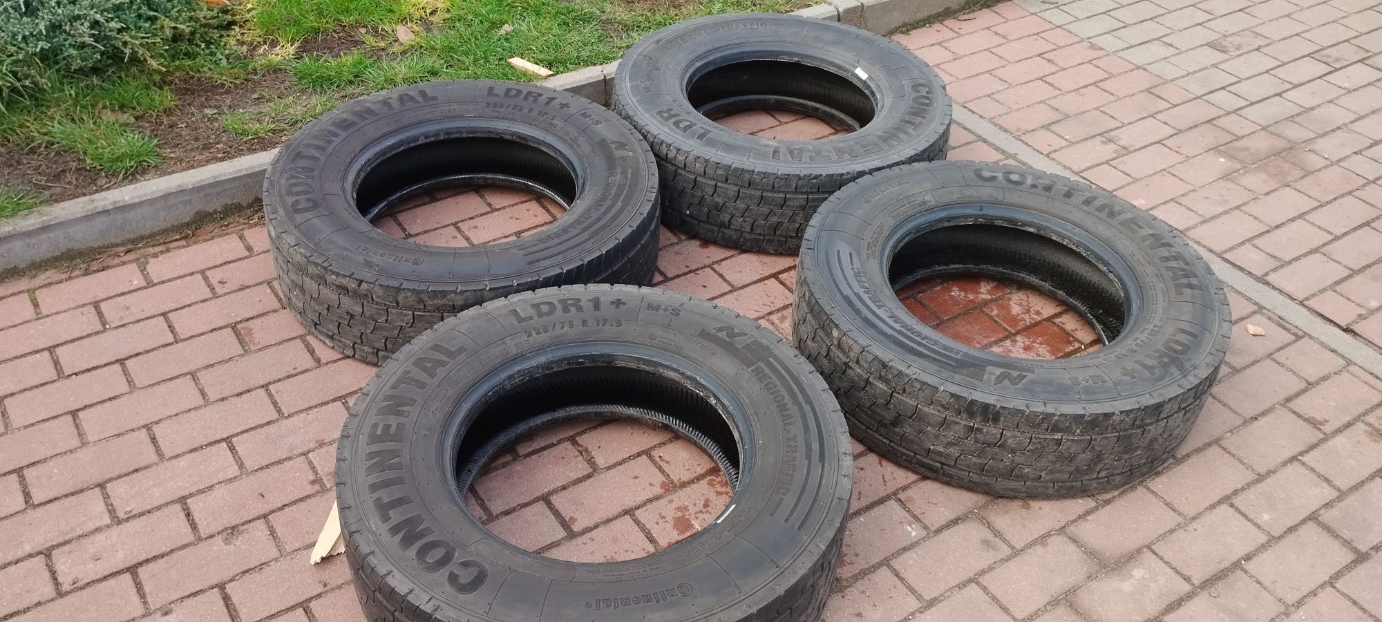 Continental 225/75R17.5, 12mm, bezNapraw, 225/75/17.5, Wysyłka