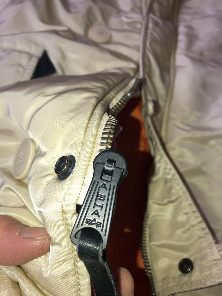 Куртка парка альфа Alpha Industries N3B L бежива рідкісний колір