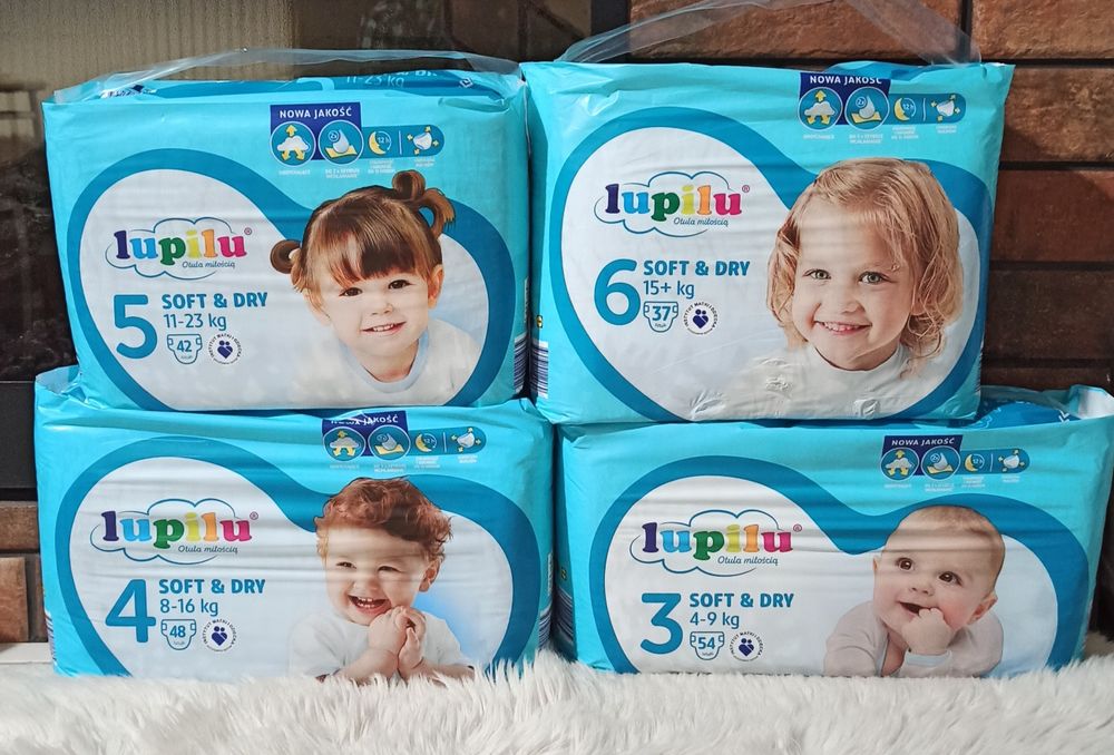 Підгузки  Lupilu soft & dry 3,4,5,6 розміри!