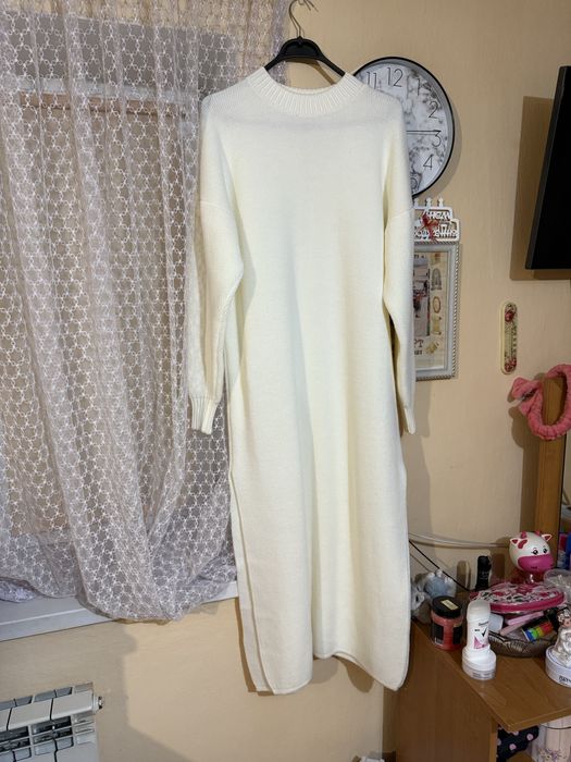 Туніка плаття тепла біла