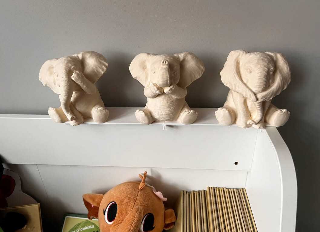 фигурка игрушка украшение 3 мудрых слоника слон