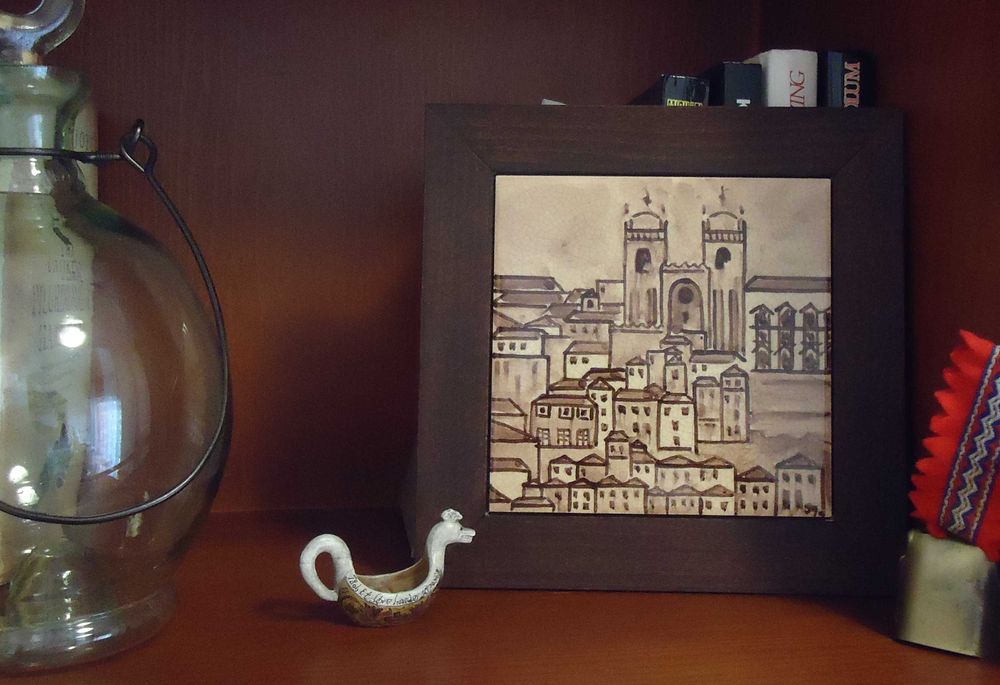 Diversos azulejos pintados à mão  (Beatrice Bulteau e outros)