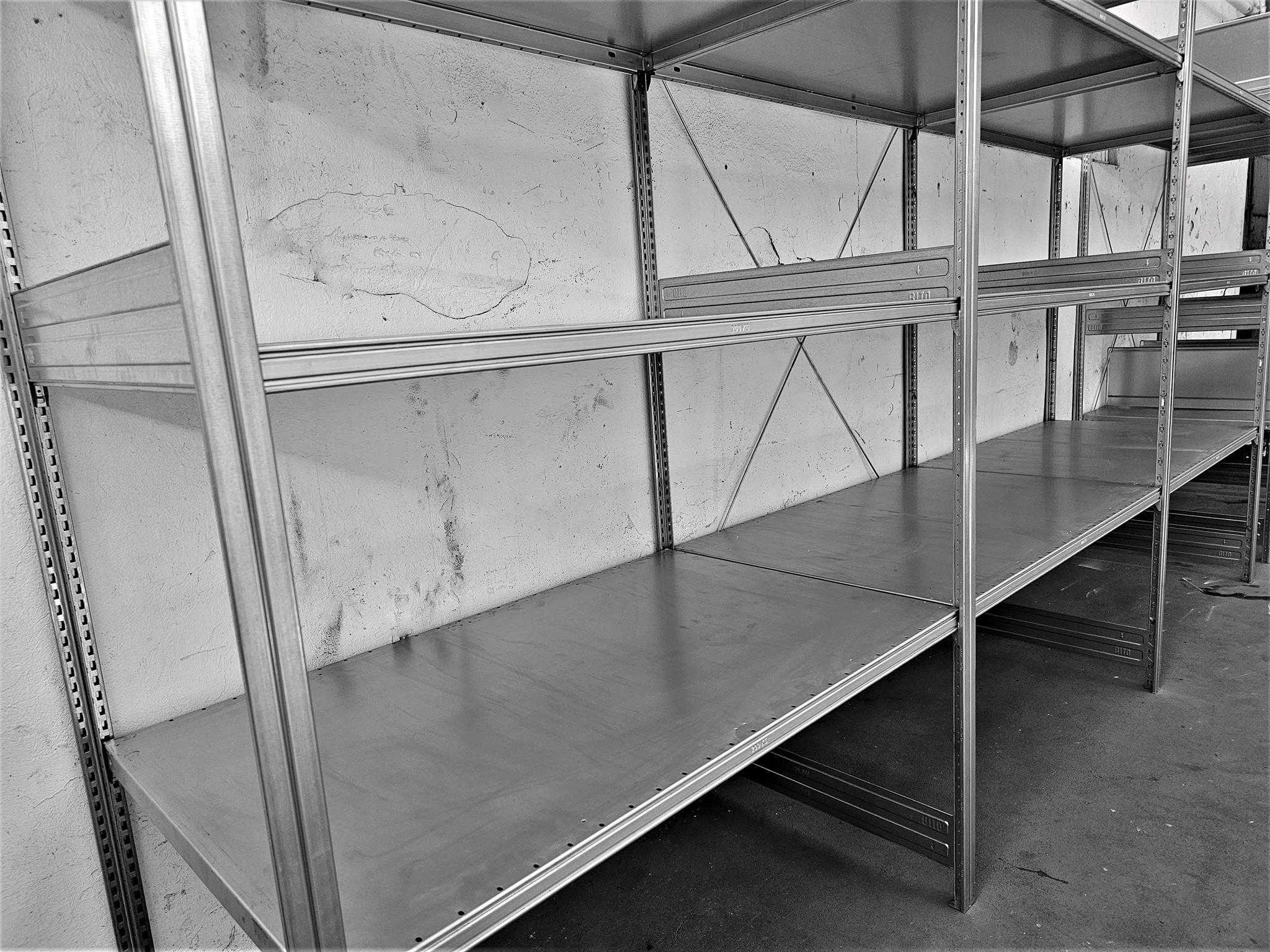 Regał Metalowy 82x200x381cm/9p Magazynowy Ocynk Garaż Warsztat Piwnica