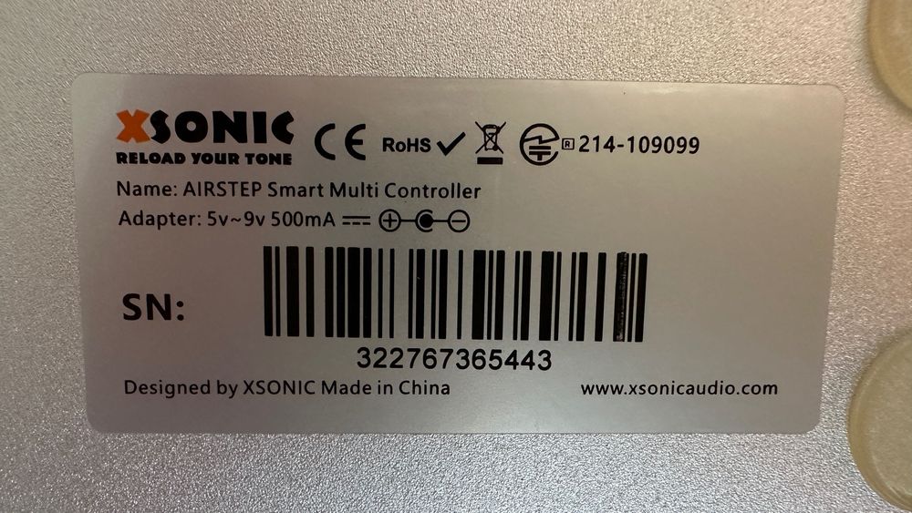Pedal Xsonic Airstep Play, para guitarristas