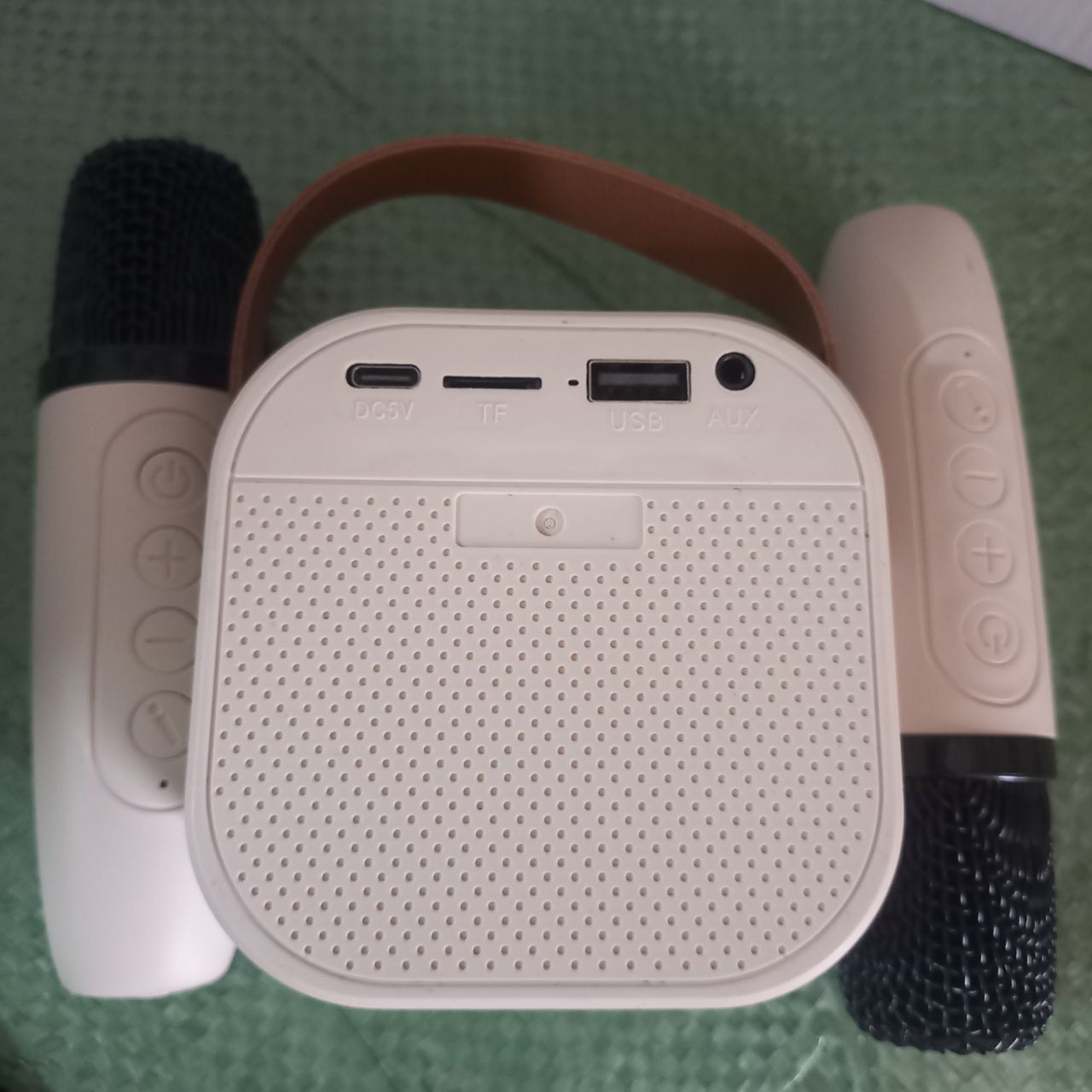 дитяче міні-караоке (bluetooth колонка + 2 мікрофона) з підсвіткою