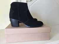 Черные замшевые ботинки казаки Zadig Voltaire, 38 размер