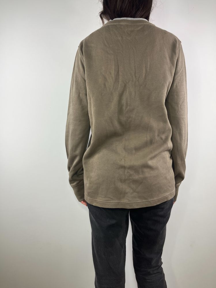 Khaki brazowa bluzka meska z dlugim rekawem Craft&Barrow rozmiar M