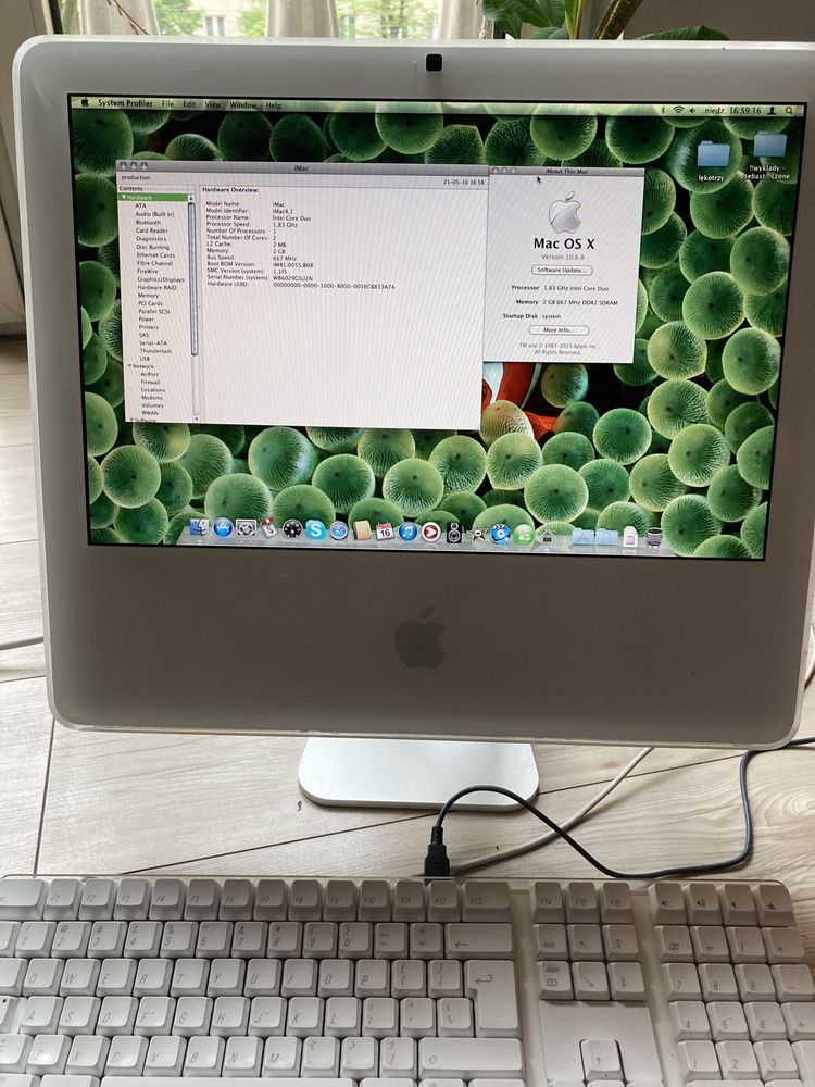 Apple iMac 17" 2006 (iMac 4,1) 1,83GHz Core Duo 2GB RAM, 250GB HDD