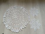 Serwety serwetka obrusik  boho vintage 3 sztuki