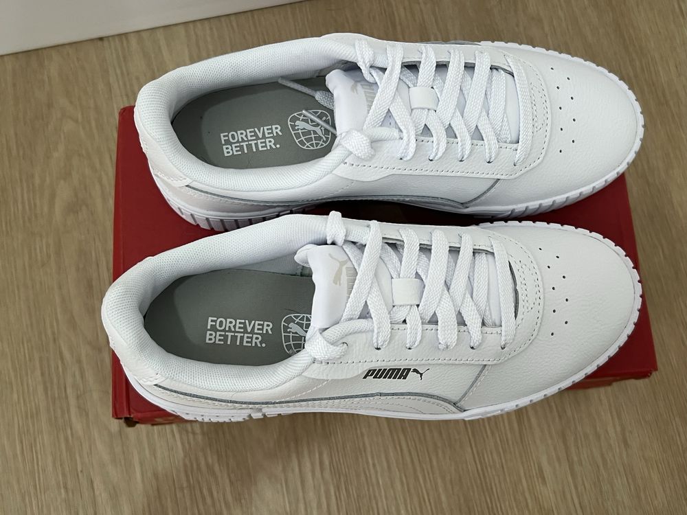 Sapatilhas brancas puma carina 2.0 tamanho 37 novas em caixa