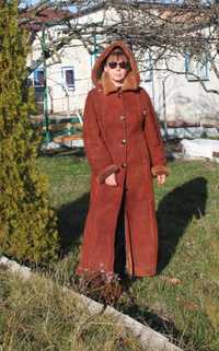 Дублёнка натуральная длинная женская, Турция