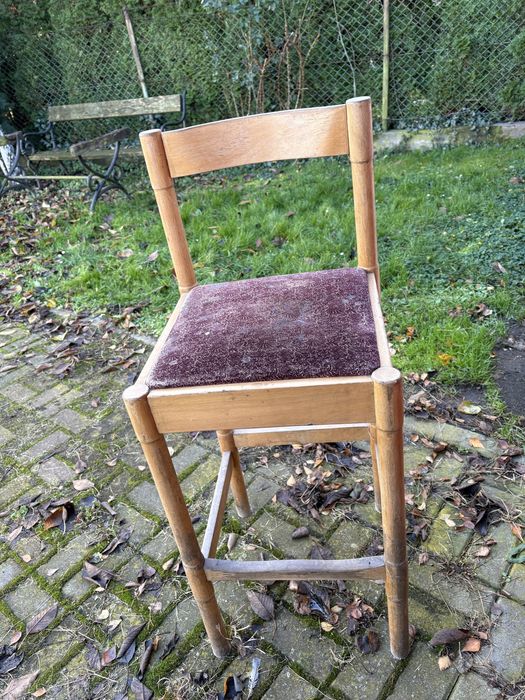 Hokery 2 sztuki stare drewniane