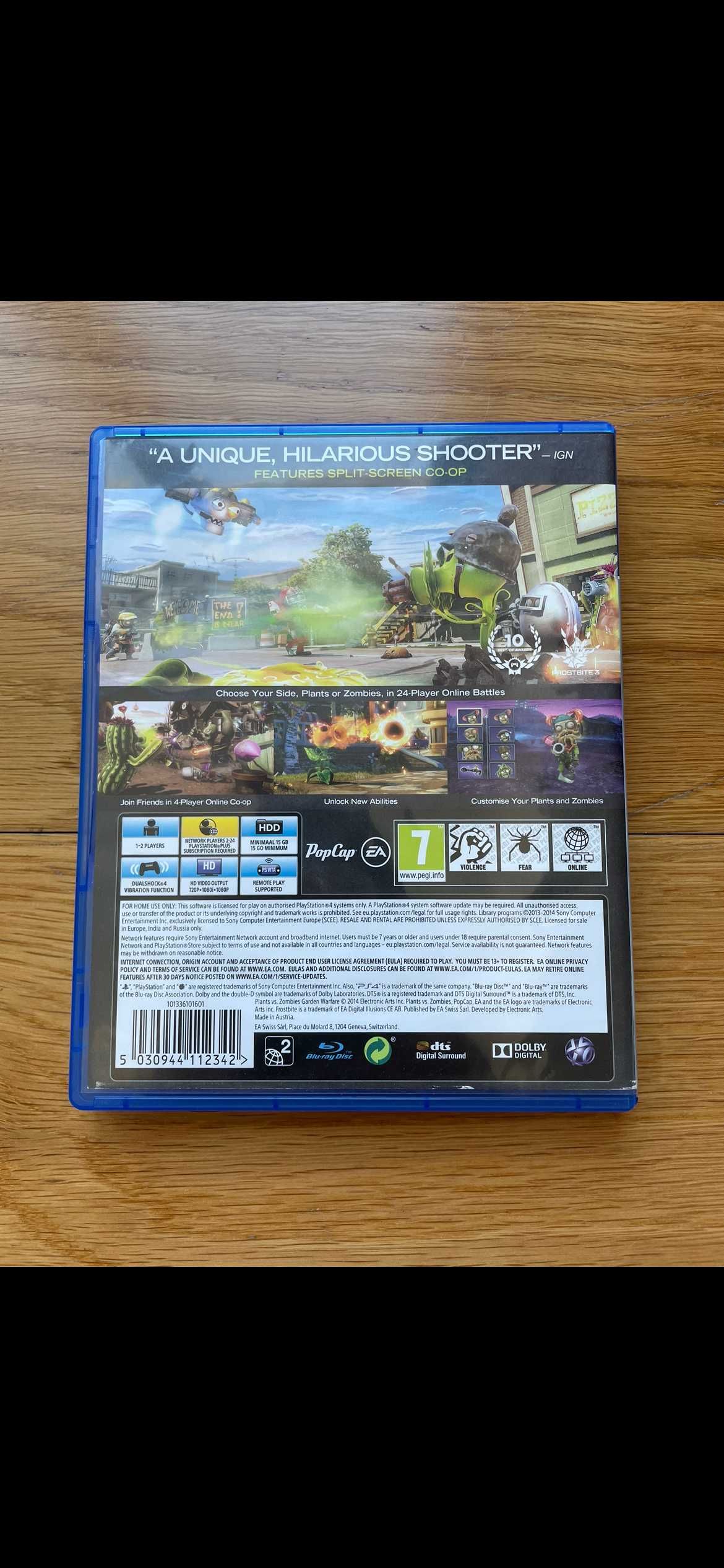 Plants vs Zombies Garden Warfare PS4