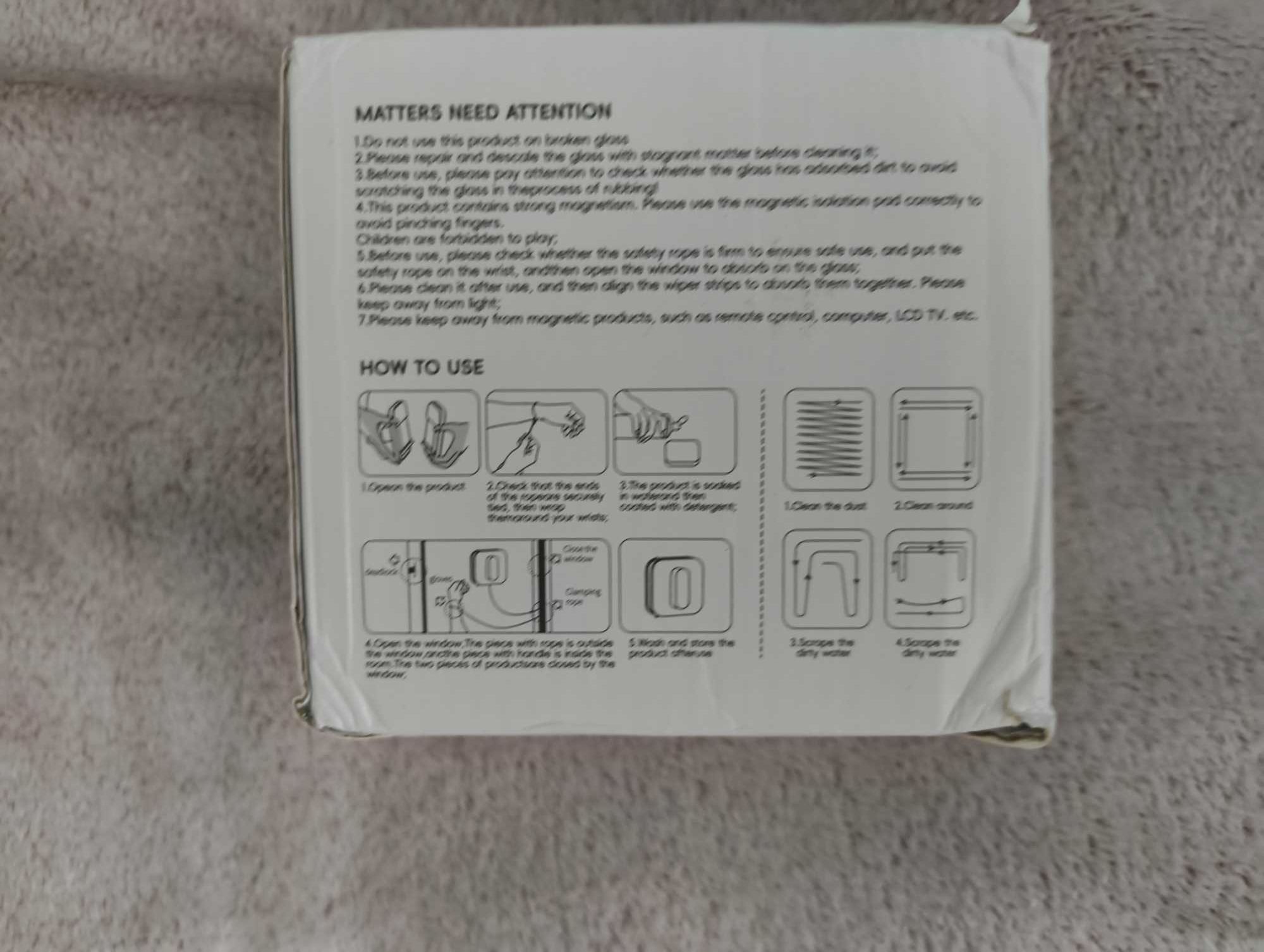Magnetyczna myjka dwustronna do szyb