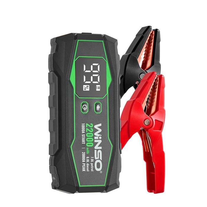 Портативний пусковий пристрій Winso Бустер 1000A/2000A Winso 22000mAh.
