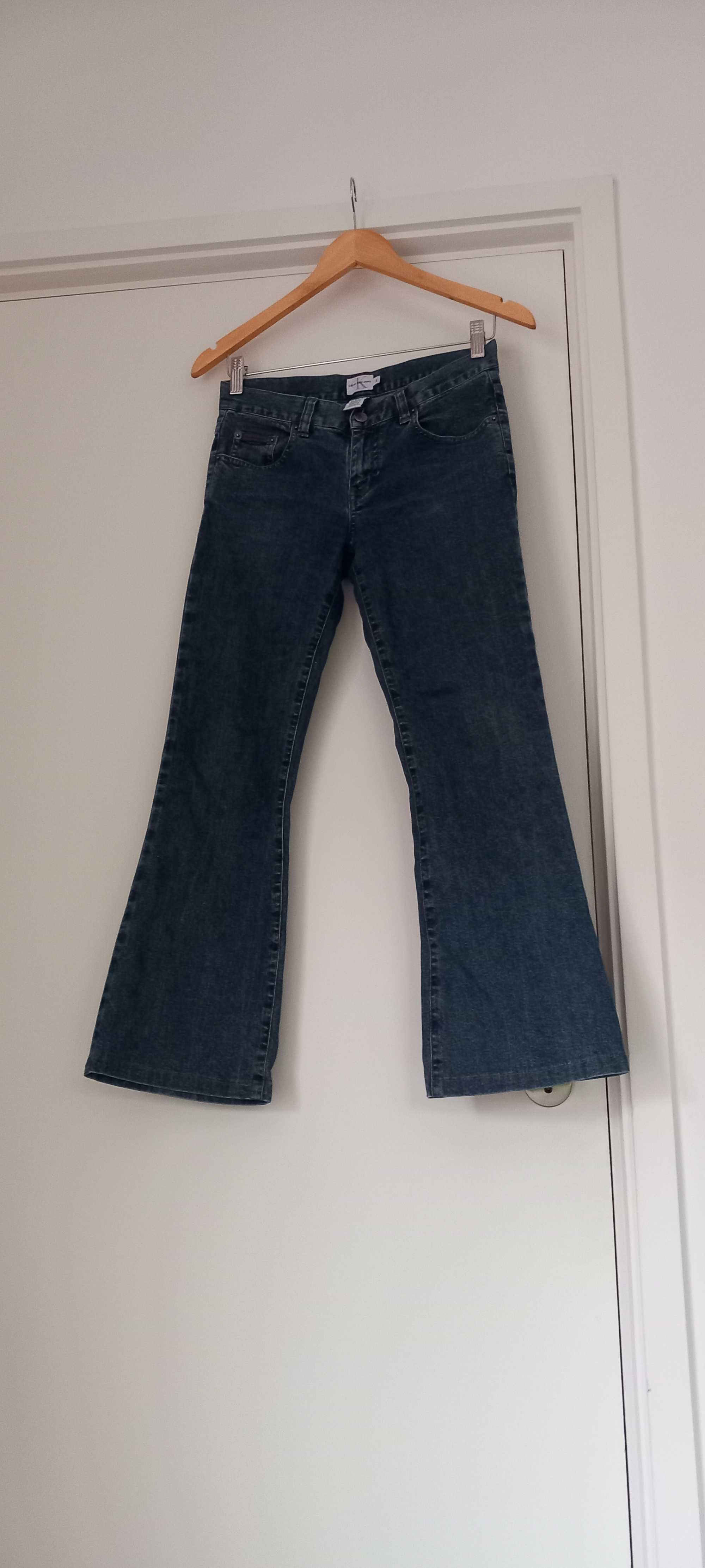 Calças de ganga 7/8 bootcut Calvin Klein XS como novas