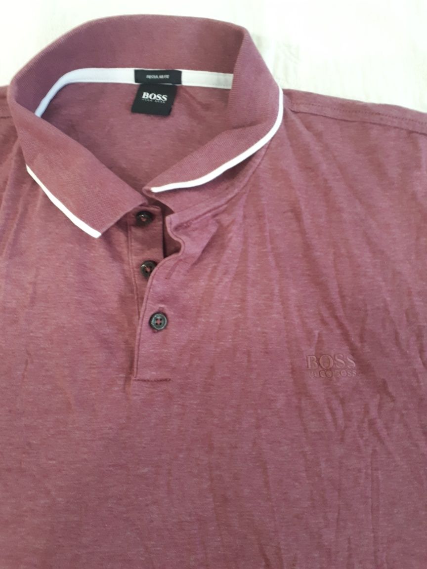 Koszulka Polo Hugo Boss bordo XL oryginalna