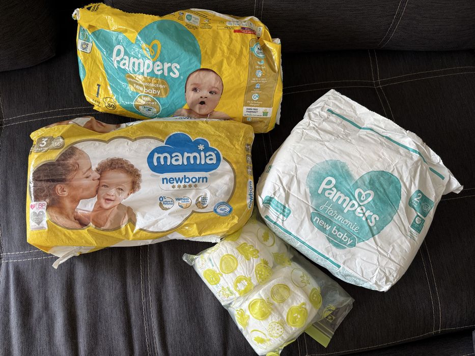 Pampers памперси підгузки 0-1-2-3 (91 штук)