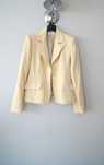 bialy elegancki cytrynowy zolty kremowy ecru zakiet marynarka 36 S 38M