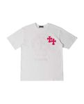Футболка Chrome Hearts T-Shirt White With Pink Logo CH109-WT