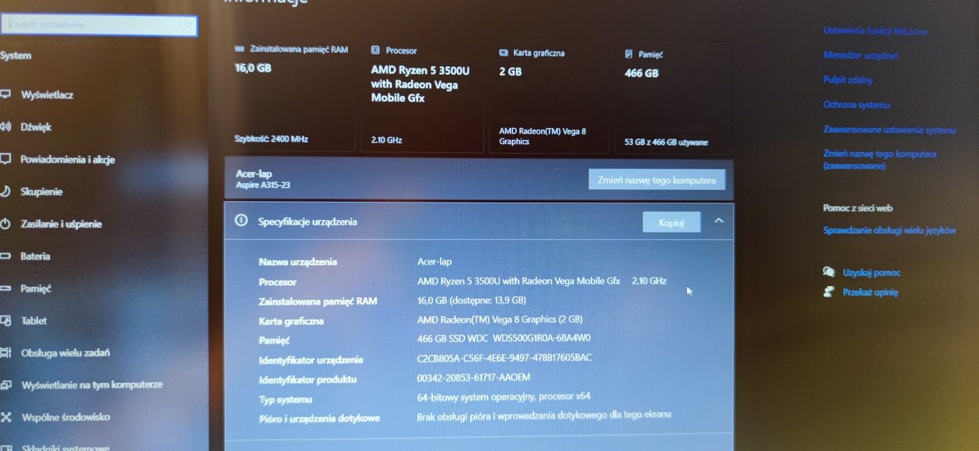 acer aspire 3 a315-23