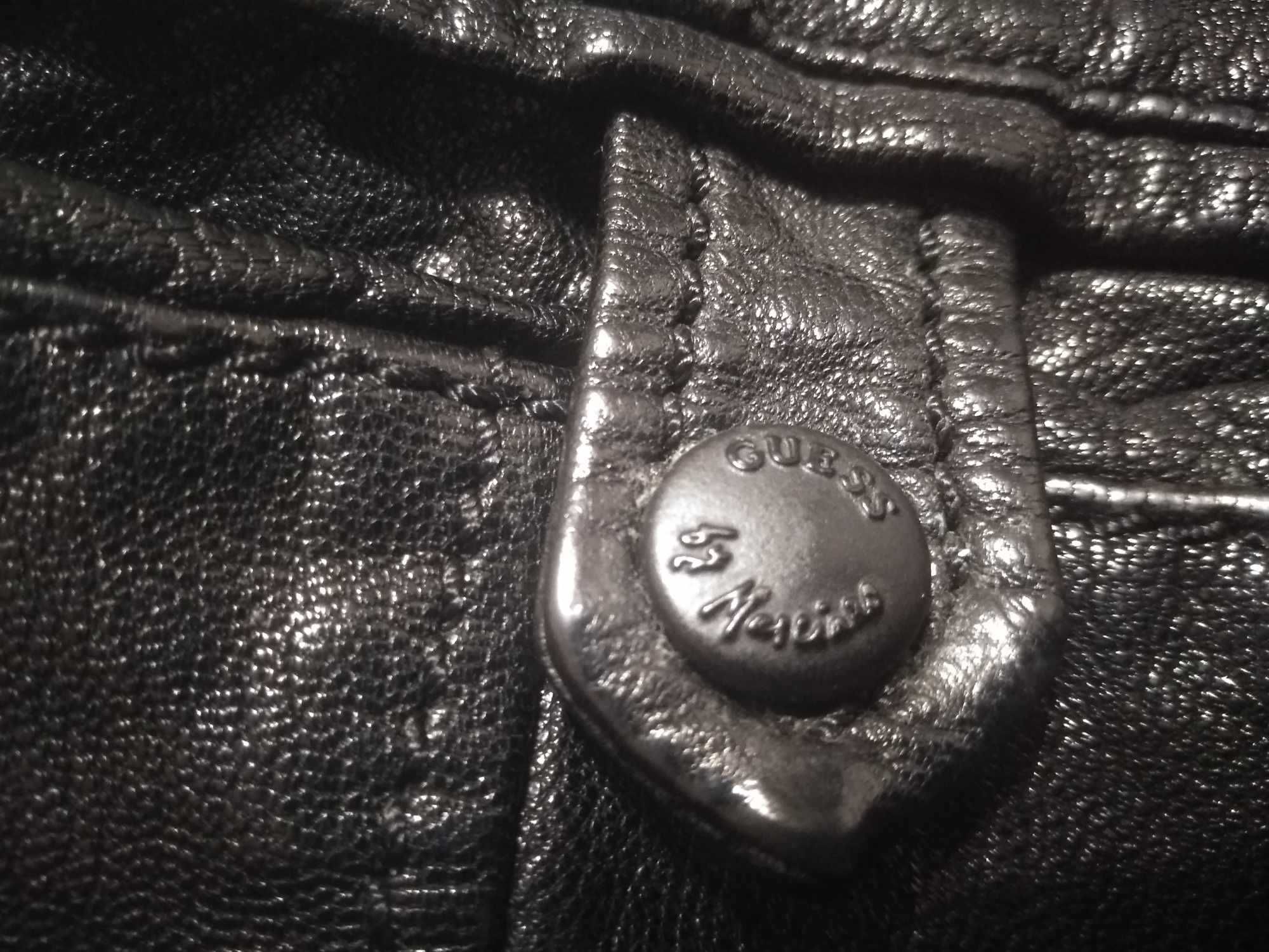 Guess & Marciano leather jacket kurtka skóra kozia size L jak M