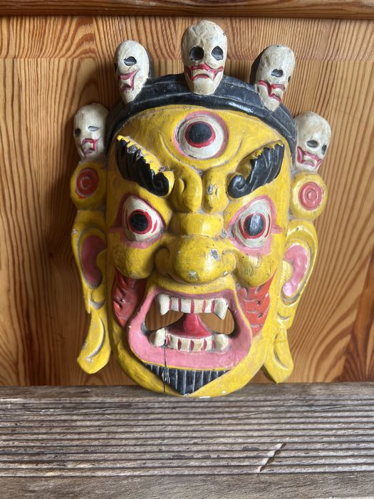 Sprzedam drewnianą maskę Mahakala Hand Made